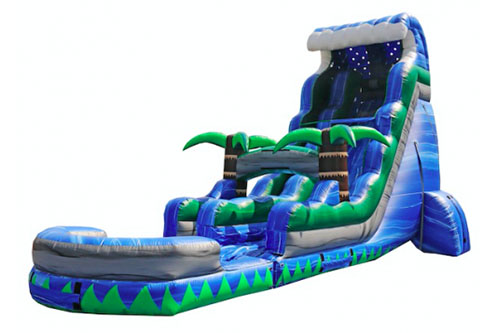 20 Foot Blue Wave Water Slide